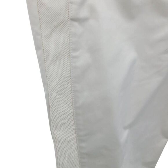 Pink Stitch Athletic White Slim Fit Vented Pants 4 Activewear Sportswear Golf - Picture 2 of 10